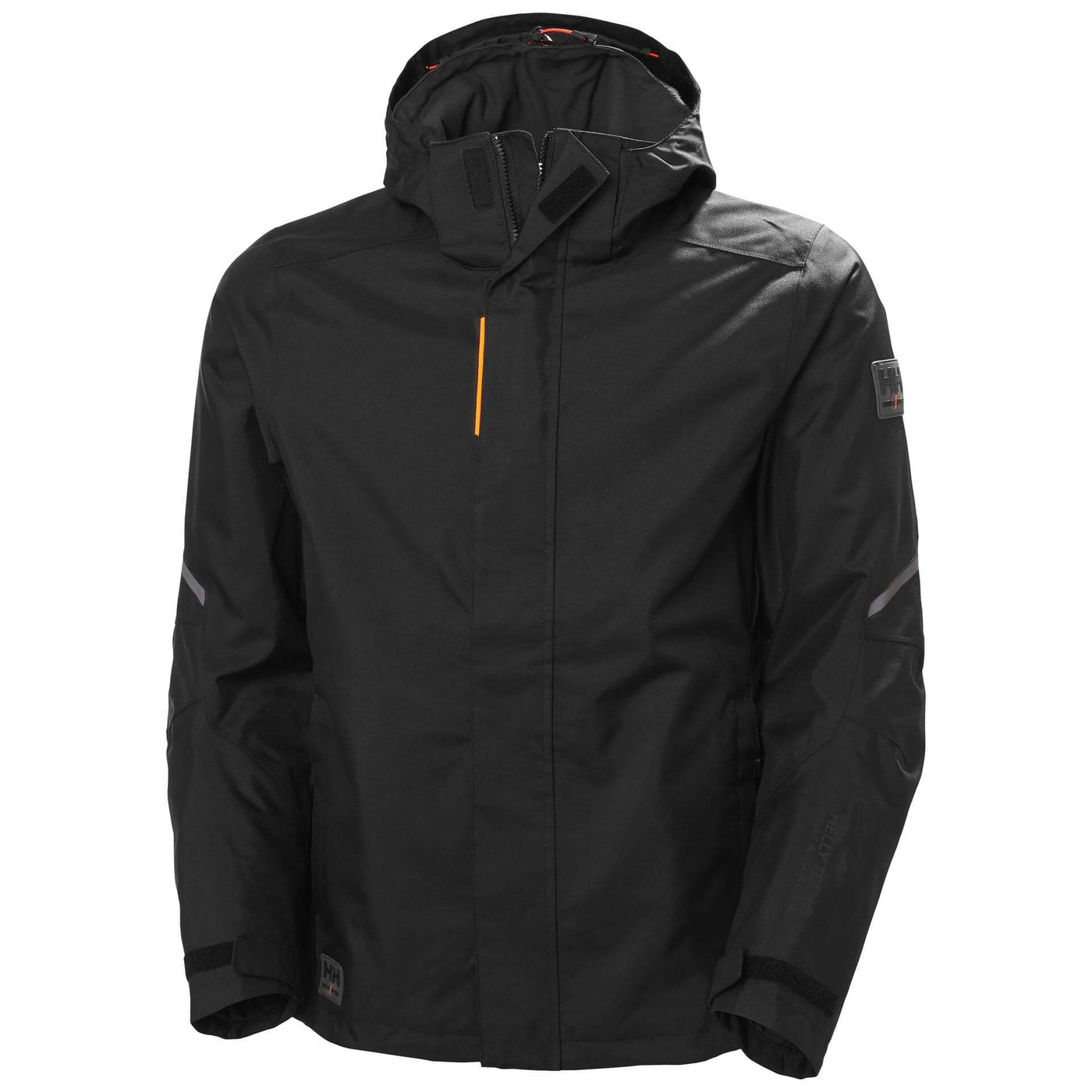 Helly Hansen Kensington Waterproof Shell Jacket Black 1 Front #colour_black