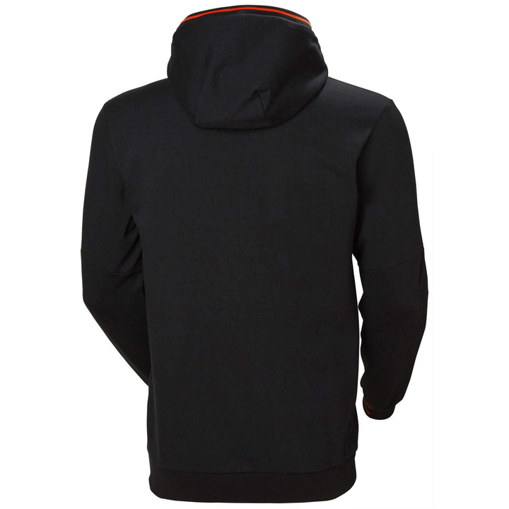 Helly Hansen Kensington Zip Hoodie Black Back#colour_black