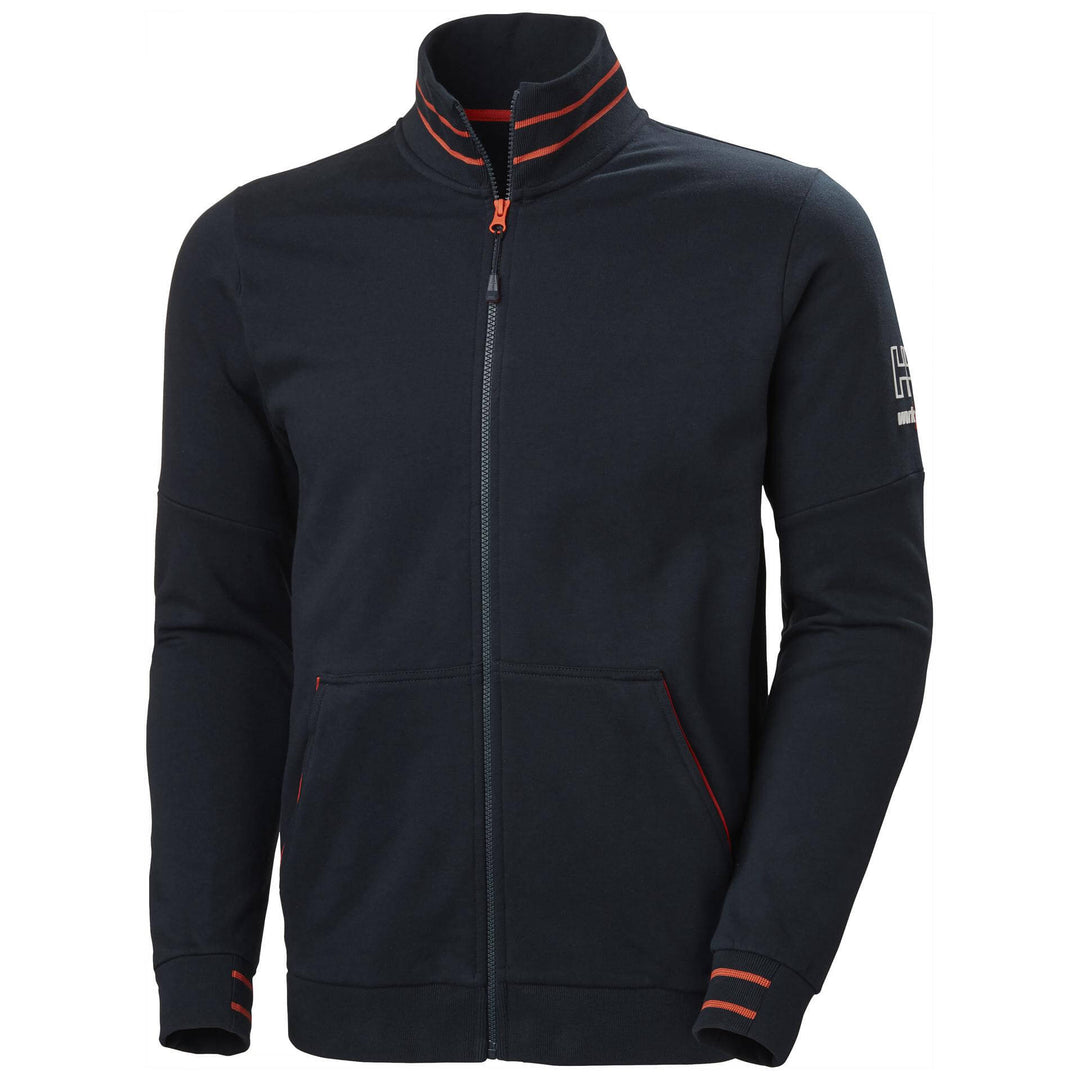 Helly Hansen Kensington Zip Sweatshirt Navy 1 Front #colour_navy