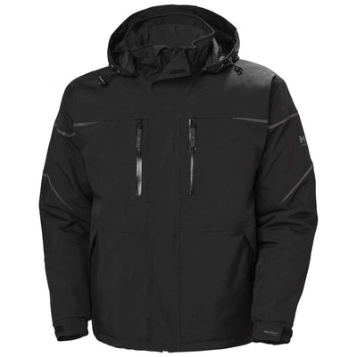 Helly Hansen Kiruna Waterproof Insulated Winter Jacket Black 1 Front #colour_black