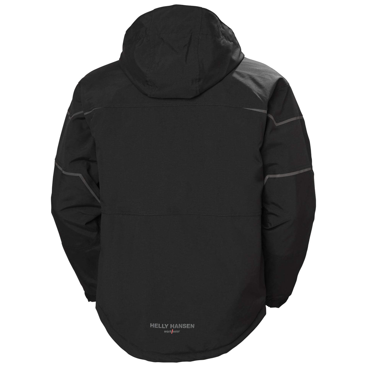 Helly Hansen Kiruna Waterproof Insulated Winter Jacket Black 2 Rear #colour_black