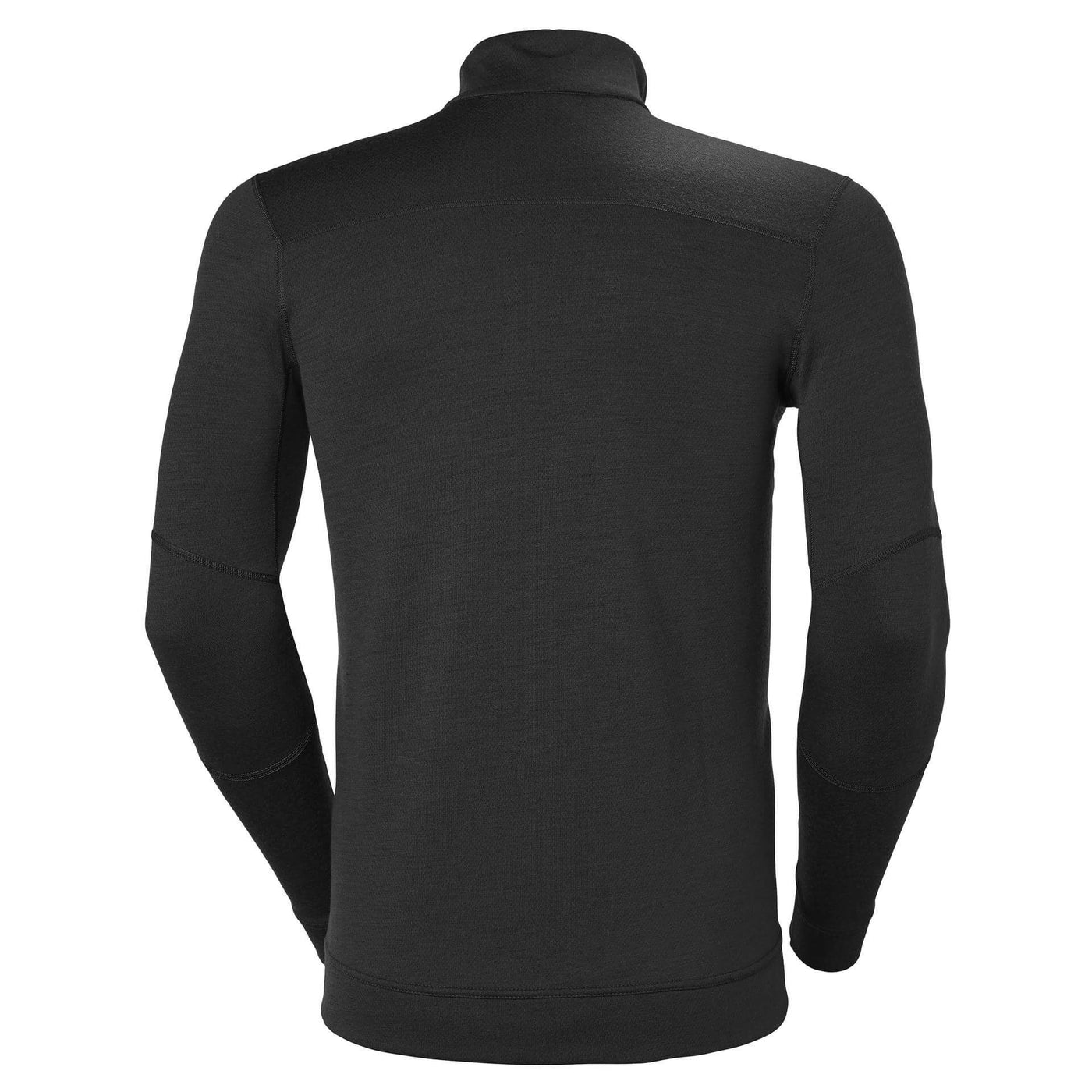 Helly Hansen Lifa Baselayer Half Zip Shirt Black 2 Rear #colour_black