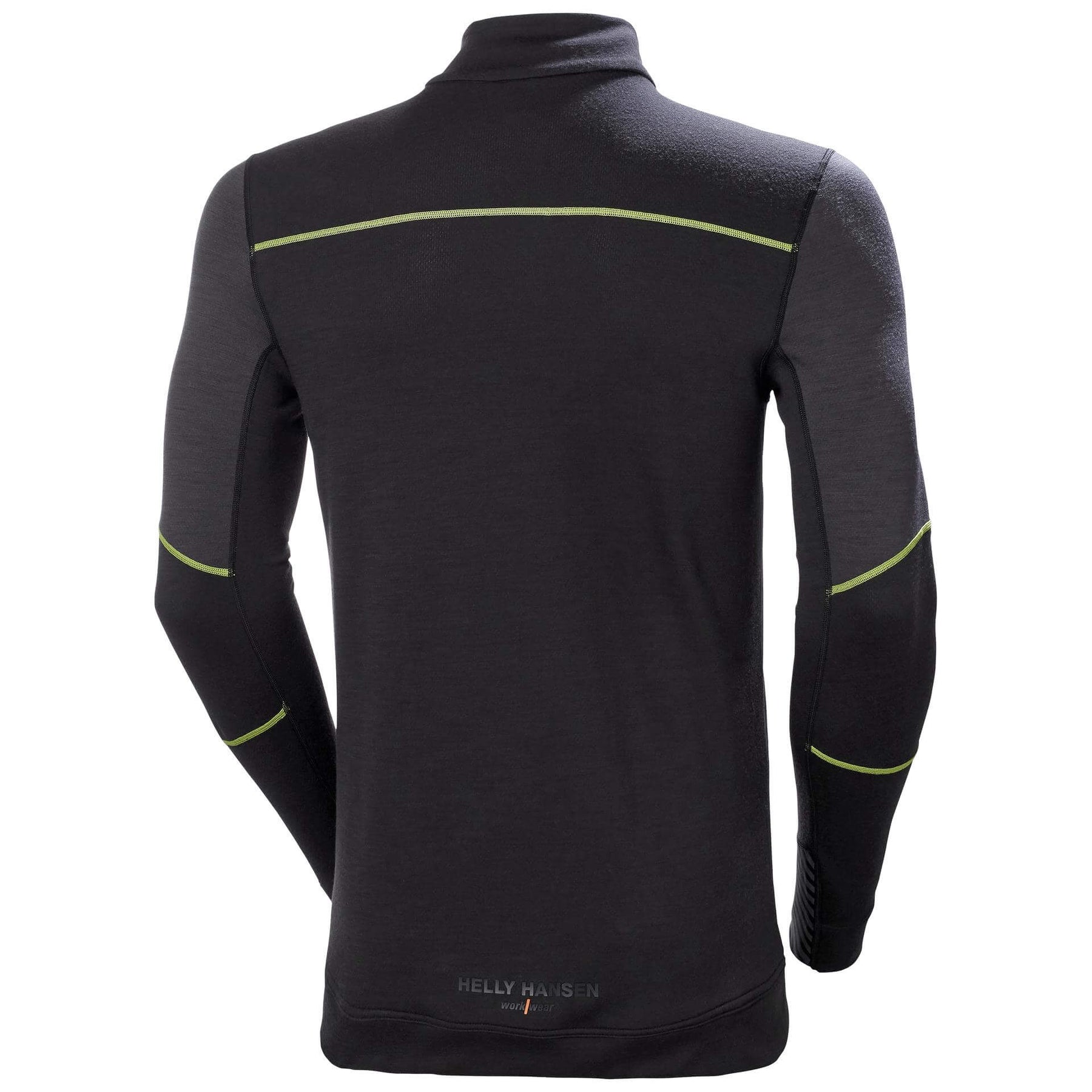 Helly Hansen Lifa Baselayer Merino Half Zip Long Sleeve Shirt Black/Ebony 2 Rear