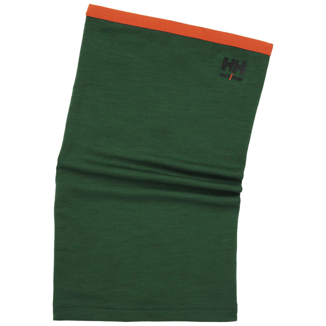 Helly Hansen Lifa Merino Neck Gaiter Green Front#colour_green