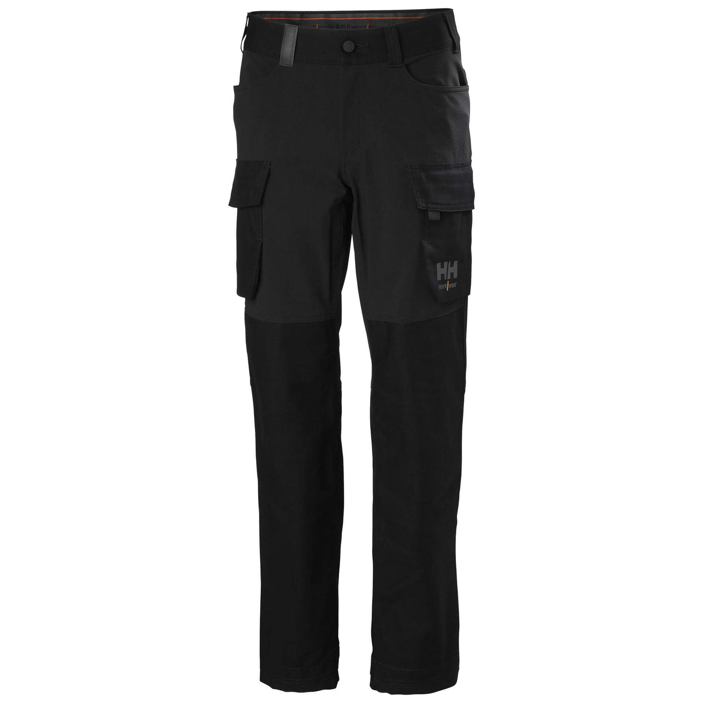 Helly Hansen Luna 4X Womens 4-Way-Stretch Cargo Trousers Black Front#colour_black