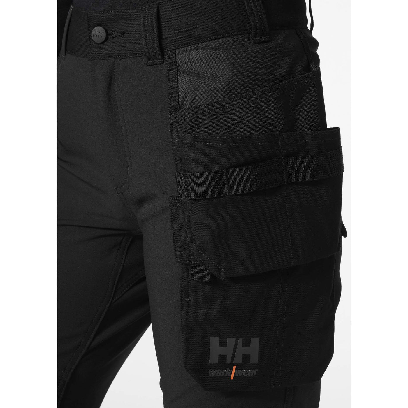 Helly Hansen Luna 4X Womens 4-Way-Stretch Construction Trousers Black Feature 2#colour_black