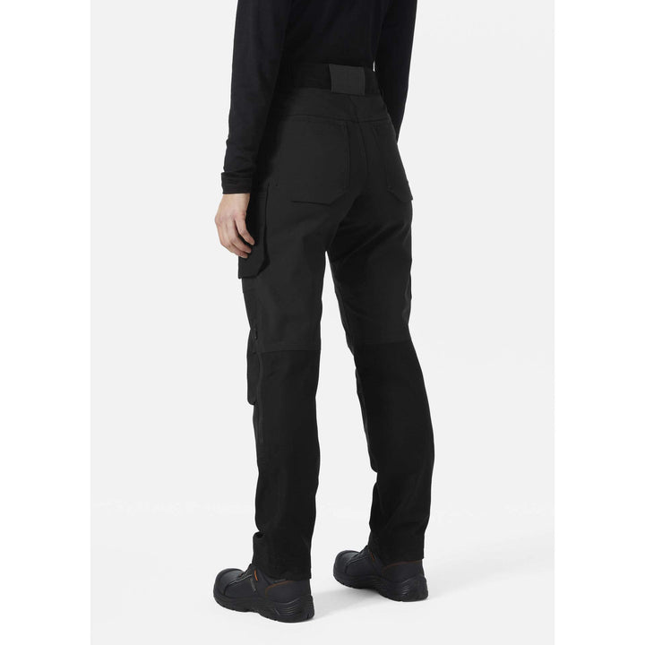 Helly Hansen Luna 4X Womens 4-Way-Stretch Work Trousers Black OnBody 2#colour_black