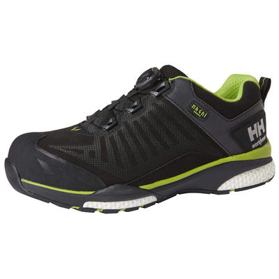 Helly Hansen Magni Boa Waterproof Aluminum Toe Cap Work Safety Shoes Black/Dark Lime 3 Angle #colour_black-dark-lime
