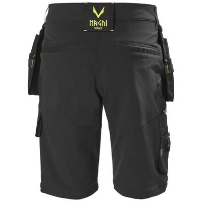 Helly Hansen Magni Construction Stretch Shorts Black 2 Rear #colour_black
