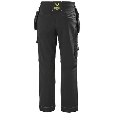 Helly Hansen Magni Construction Stretch Trousers Black 2 Rear #colour_black