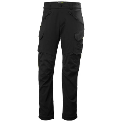 Helly Hansen Magni Evolution 4-Way-Stretch Cargo Trousers Black Front#colour_black
