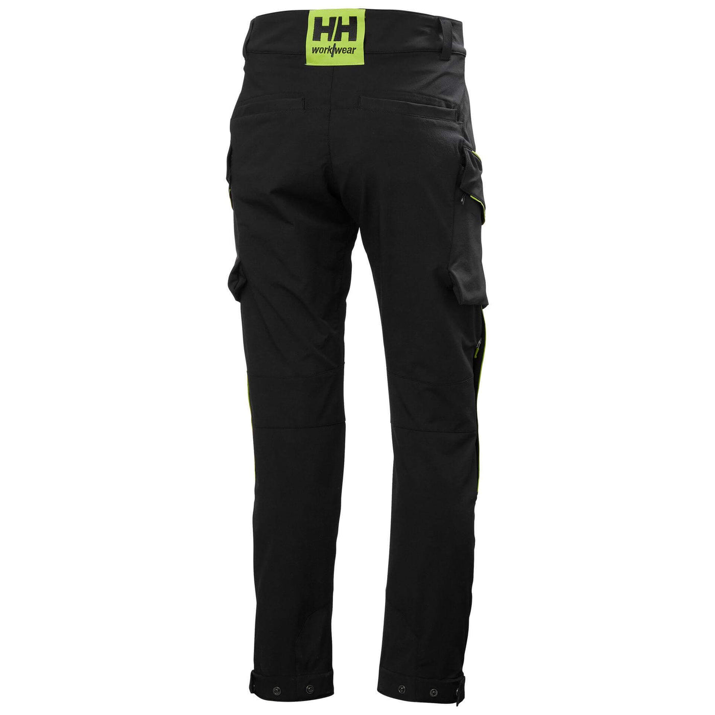 Helly Hansen Magni Evolution 4-Way-Stretch Cargo Trousers Black Back#colour_black