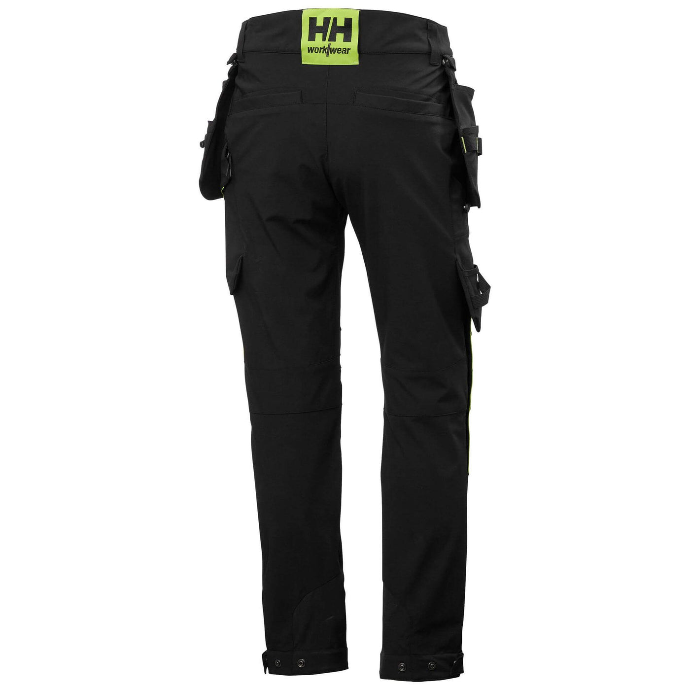 Helly Hansen Magni Evolution 4-Way-Stretch Construction Trousers Black Back#colour_black