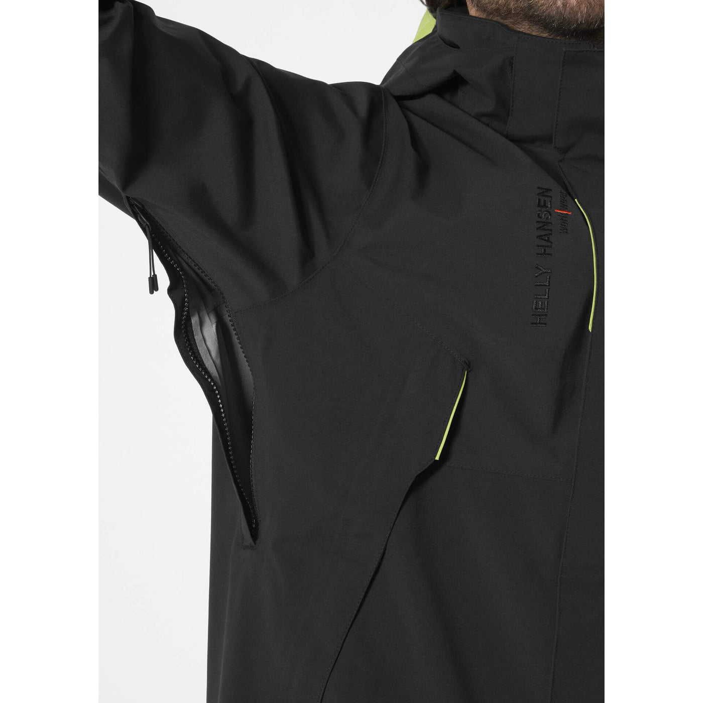 Helly Hansen Magni Evolution Waterproof Shell Jacket Black Feature 2#colour_black