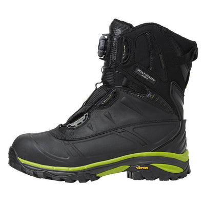 Helly Hansen Magni Winter Tall Boa Waterproof Composite Toe Cap Safety Work Boots Black/Dark Lime 1 Front #colour_black-dark-lime