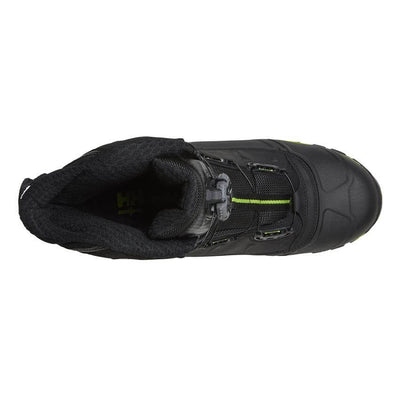 Helly Hansen Magni Winter Tall Boa Waterproof Composite Toe Cap Safety Work Boots Black/Dark Lime 4 Top #colour_black-dark-lime