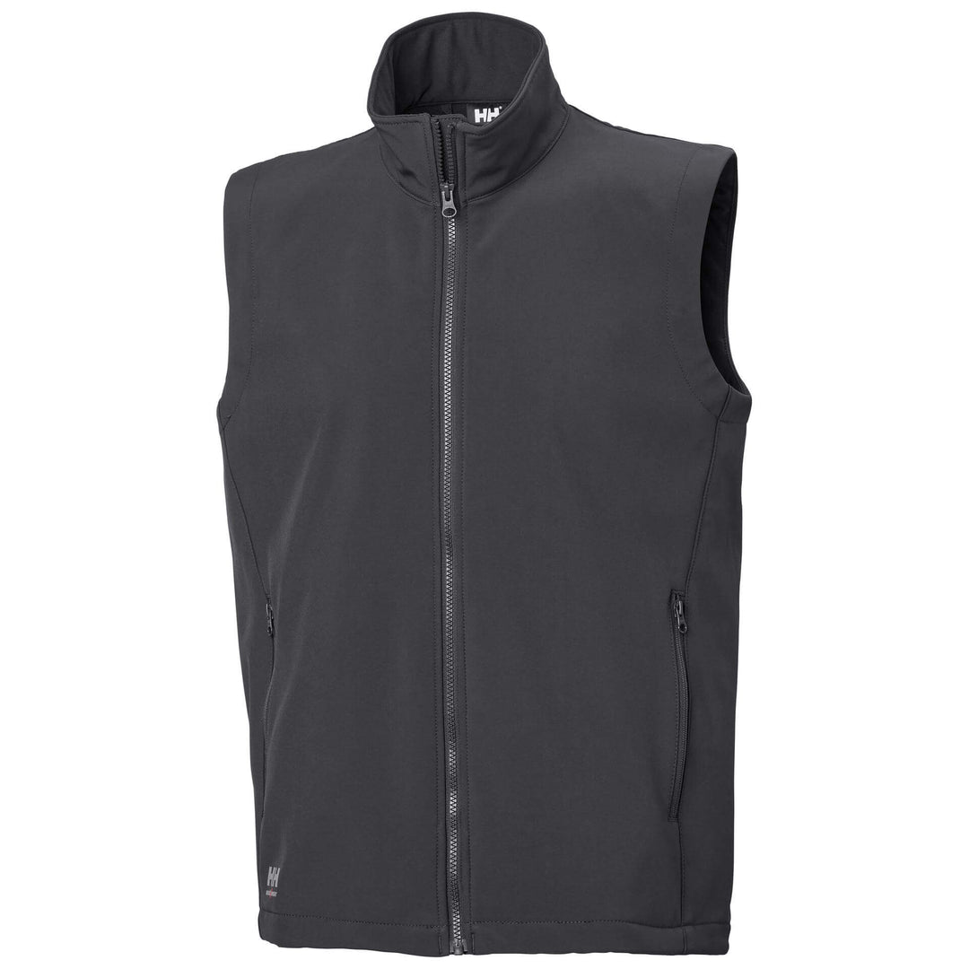 Helly Hansen Manchester 2.0 Softshell Gilet Ebony 1 Front #colour_ebony