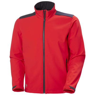 Helly Hansen Manchester 2.0 Softshell Jacket Alert Red/Ebony 1 Front #colour_alert-red-ebony