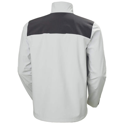 Helly Hansen Manchester 2.0 Softshell Jacket Grey Fog/Ebony 2 Rear #colour_grey-fog-ebony