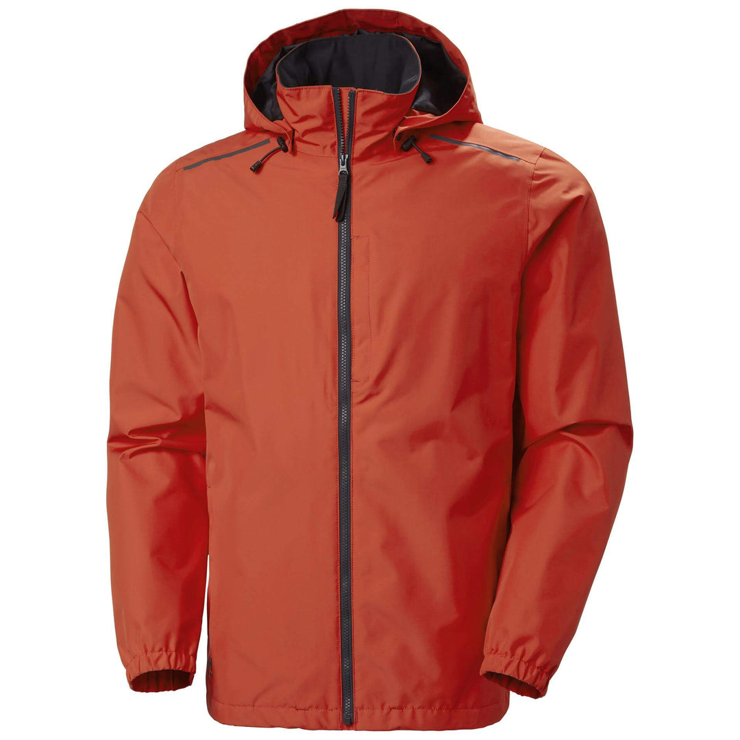 Helly Hansen Manchester 2.0 Waterproof Shell Jacket Alert Red Front#colour_alert-red