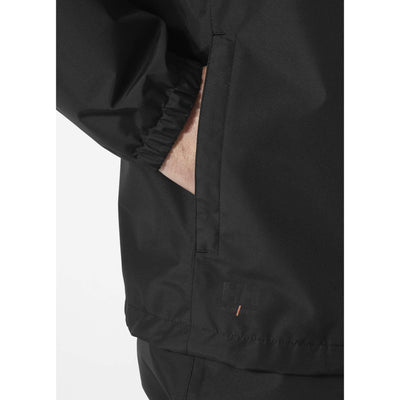 Helly Hansen Manchester 2.0 Waterproof Shell Jacket Black Feature 1#colour_black