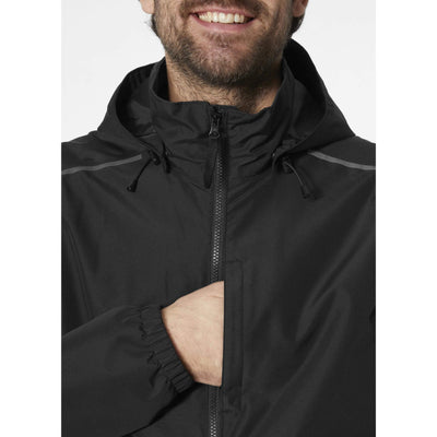 Helly Hansen Manchester 2.0 Waterproof Shell Jacket Black Feature 2#colour_black