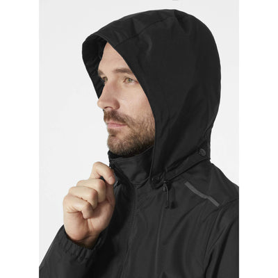 Helly Hansen Manchester 2.0 Waterproof Shell Jacket Black Feature 3#colour_black
