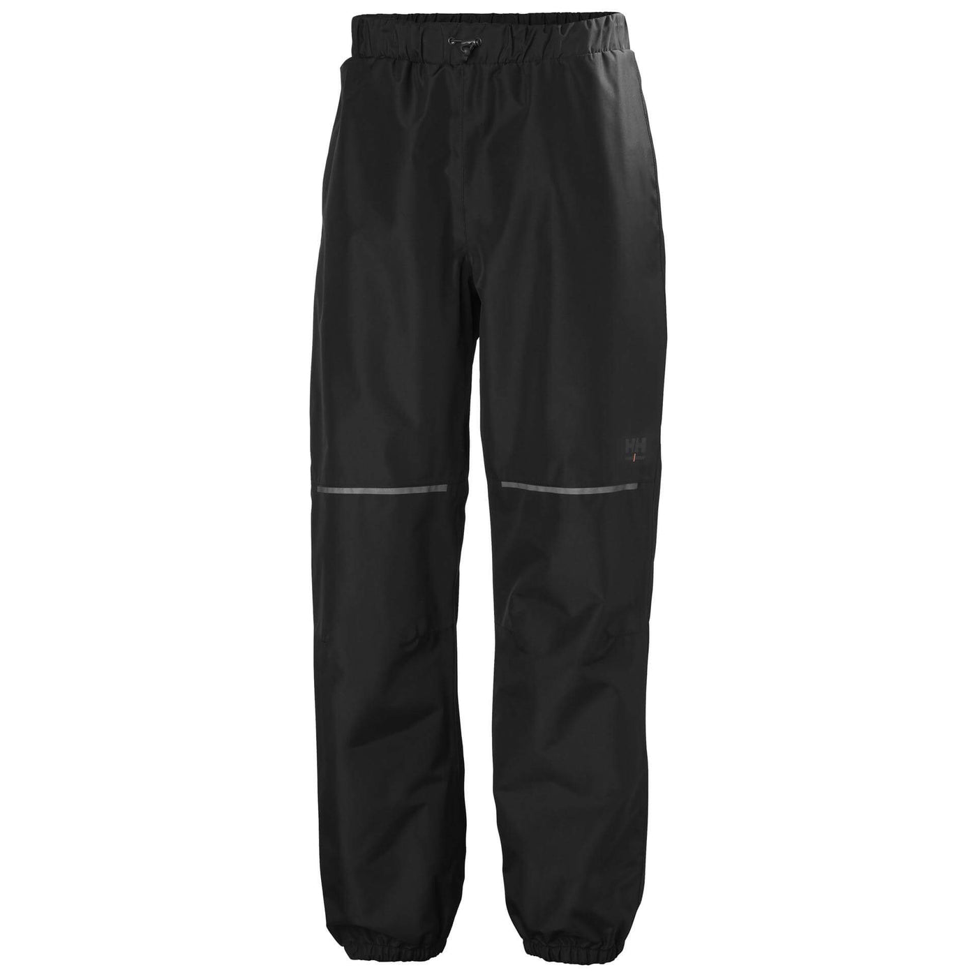 Helly Hansen Manchester 2.0 Waterproof Shell Trousers Black Front#colour_black