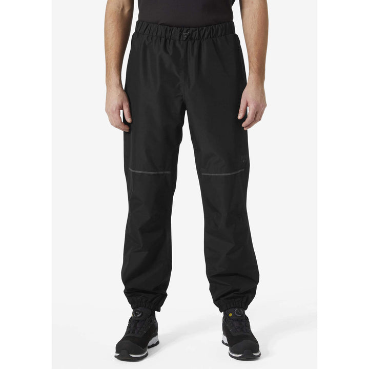 Helly Hansen Manchester 2.0 Waterproof Shell Trousers Black OnBody 1#colour_black