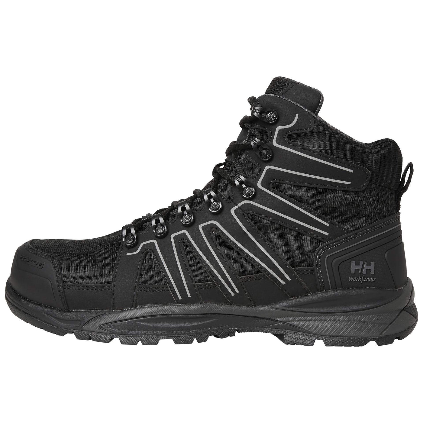 Helly Hansen Manchester Composite Toe Cap Work Safety Shoes S3 Black/Grey 1 Front #colour_black-grey