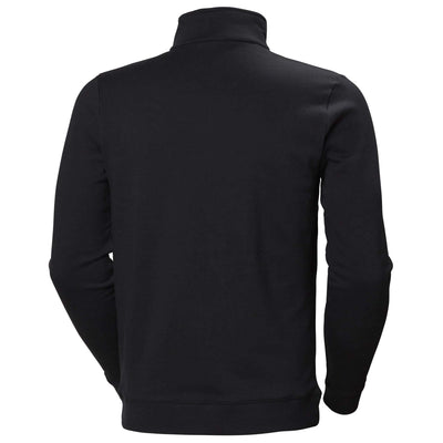 Helly Hansen Manchester Half Zip Sweatshirt Black Back#colour_black