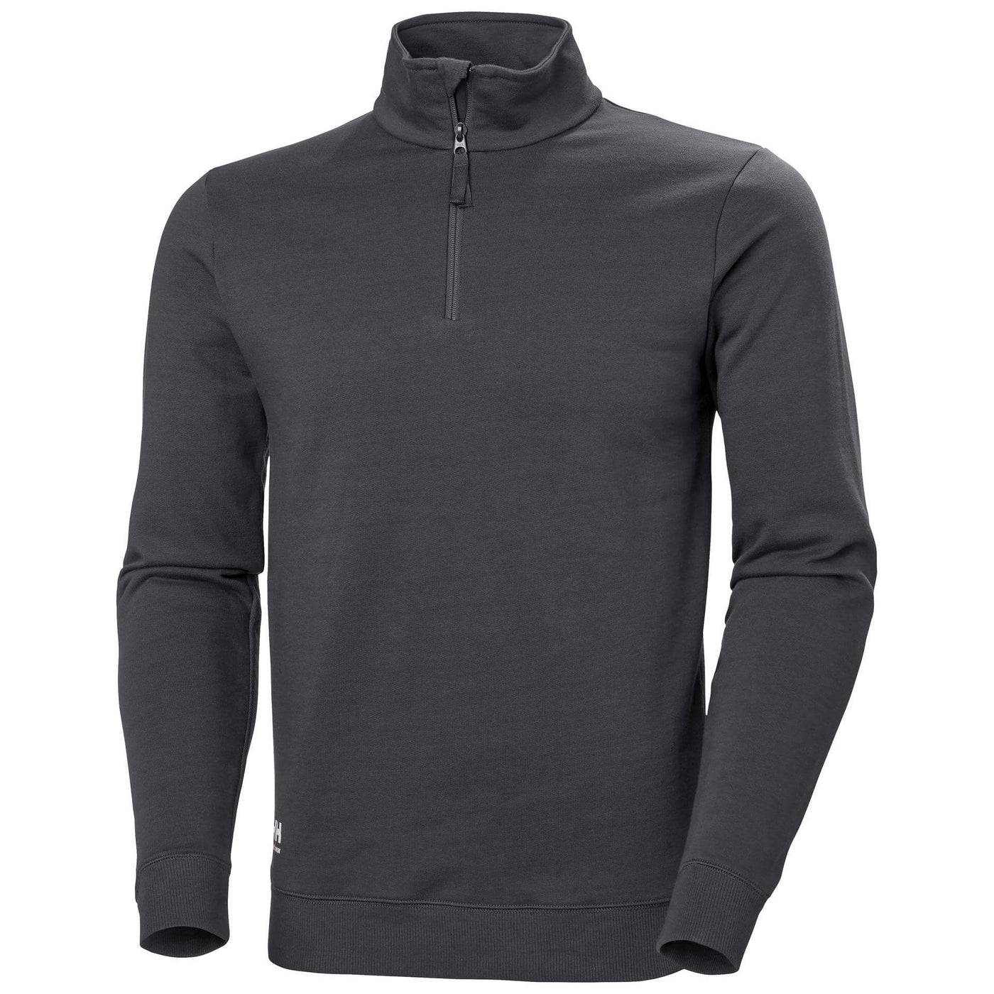 Helly Hansen Manchester Half Zip Sweatshirt Dark Grey 1 Front #colour_dark-grey