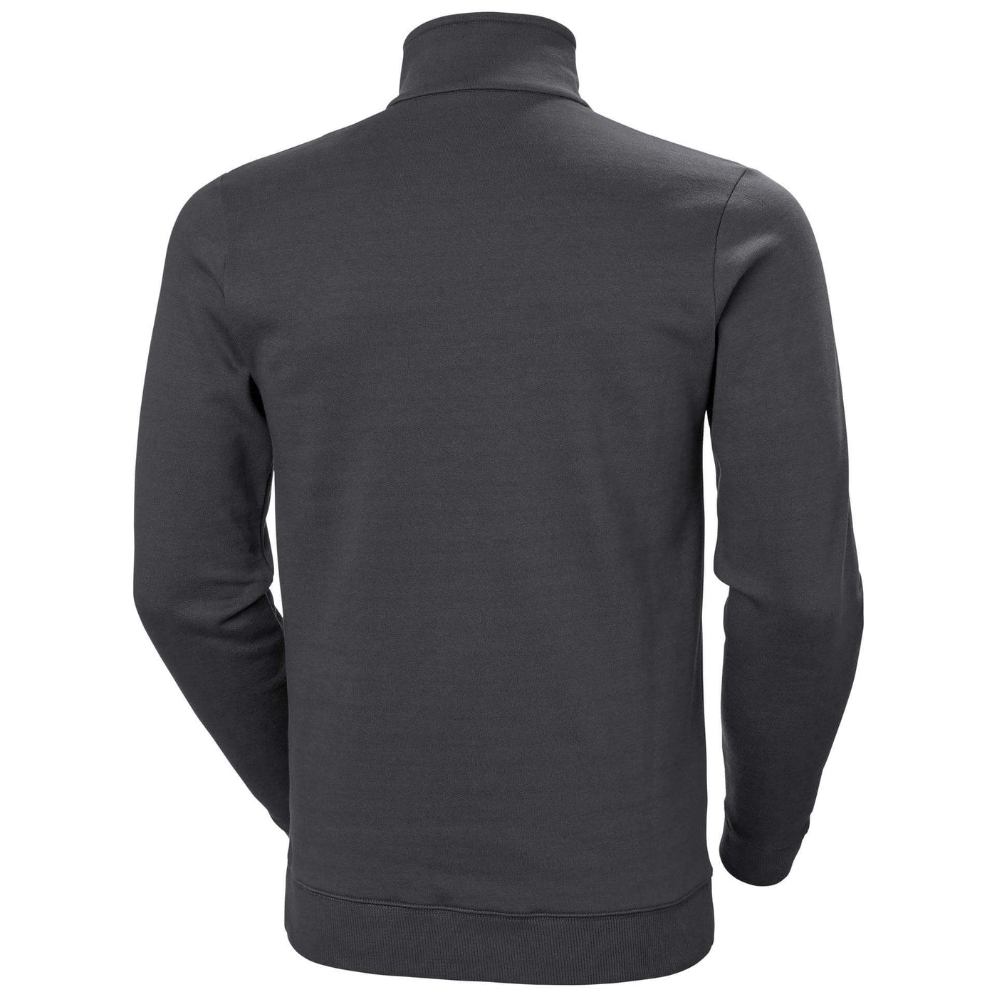 Helly Hansen Manchester Half Zip Sweatshirt Dark Grey 2 Rear #colour_dark-grey