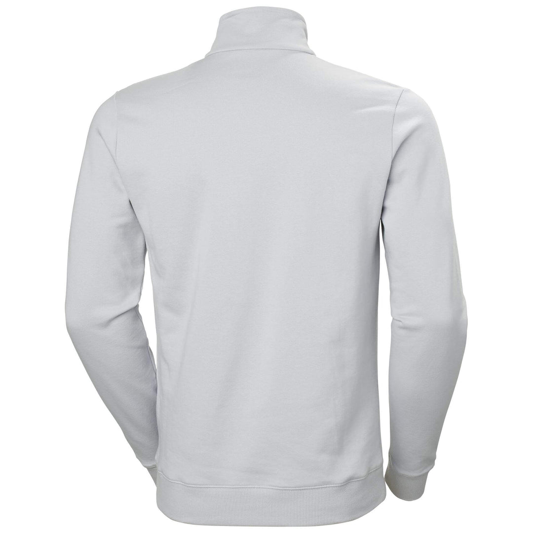 Helly Hansen Manchester Half Zip Sweatshirt Grey Fog 2 Rear #colour_grey-fog