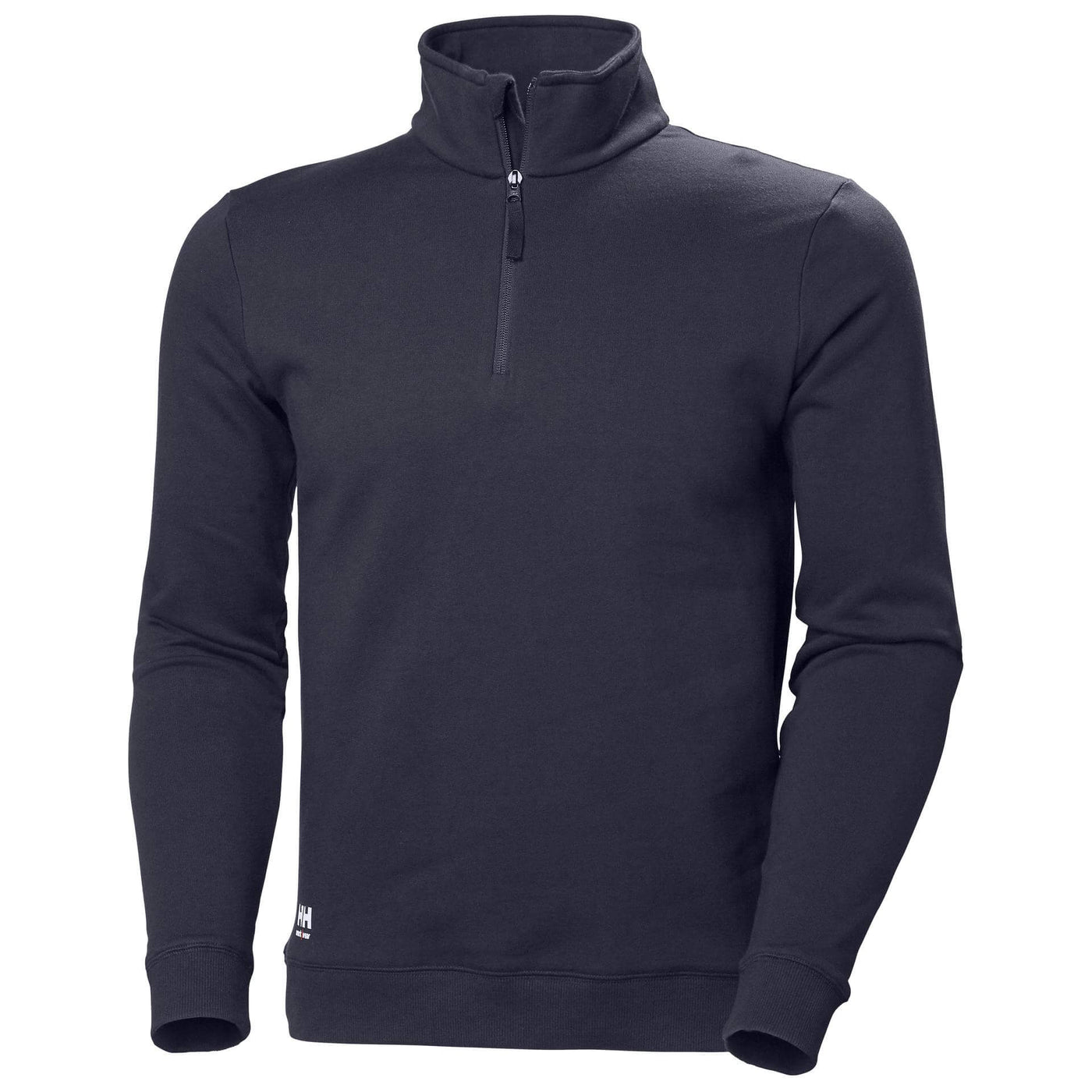Helly Hansen Manchester Half Zip Sweatshirt Navy Front#colour_navy