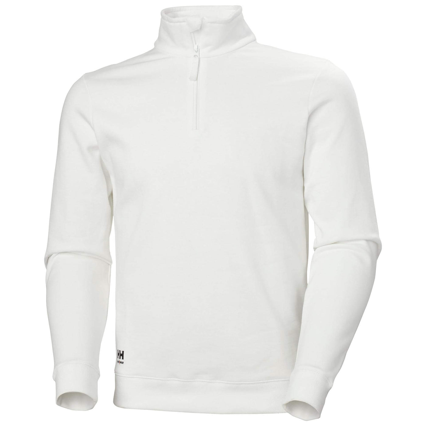 Helly Hansen Manchester Half Zip Sweatshirt White 1 Front #colour_white