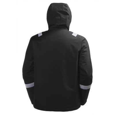 Helly Hansen Manchester Insulated Winter Jacket Black 2 Rear #colour_black