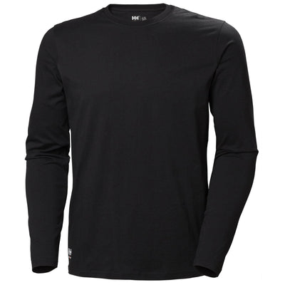 Helly Hansen Manchester Longsleeve T-Shirt Black 1 Front #colour_black