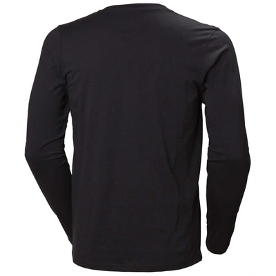 Helly Hansen Manchester Longsleeve T-Shirt Black 2 Rear #colour_black