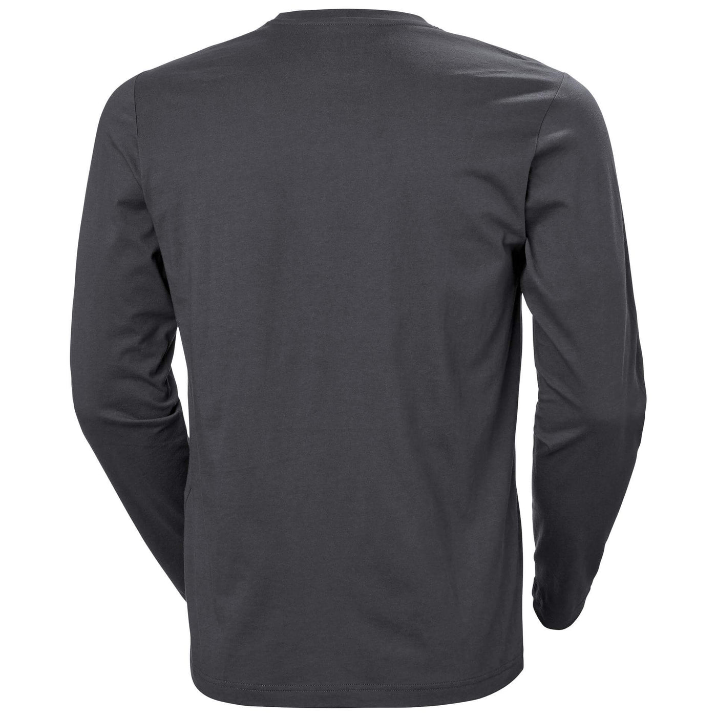 Helly Hansen Manchester Longsleeve T-Shirt Dark Grey 2 Rear #colour_dark-grey