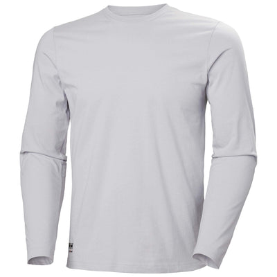 Helly Hansen Manchester Longsleeve T-Shirt Grey Fog 1 Front #colour_grey-fog