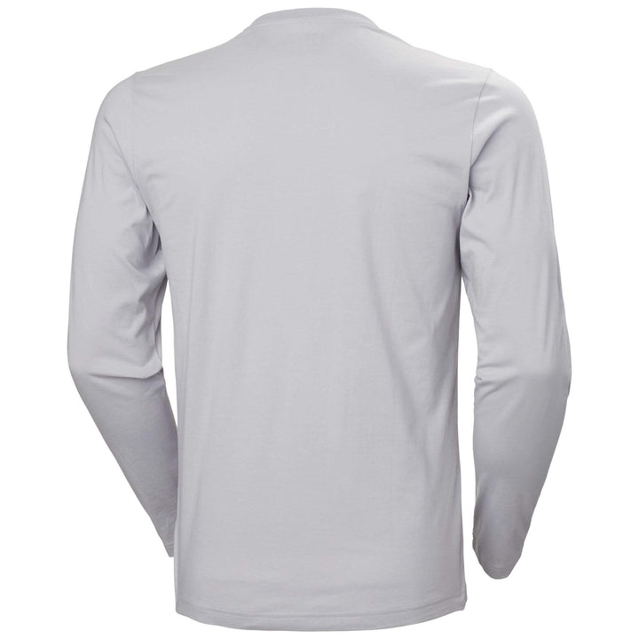 Helly Hansen Manchester Longsleeve T-Shirt Grey Fog 2 Rear #colour_grey-fog