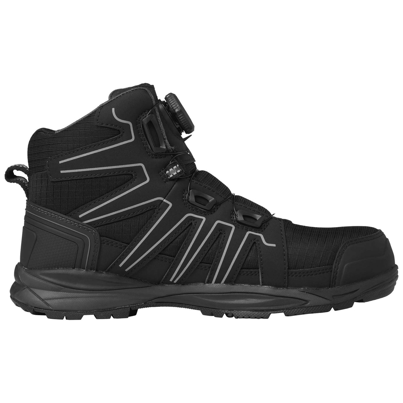 Helly Hansen Manchester Mid BOA S3 Composite Toe Safety Boots Black/Grey Detail 2#colour_black-grey
