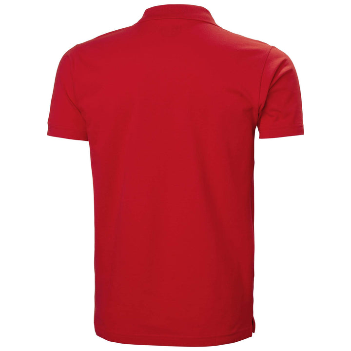 Helly Hansen Manchester Polo Shirt Alert Red 2 Rear #colour_alert-red