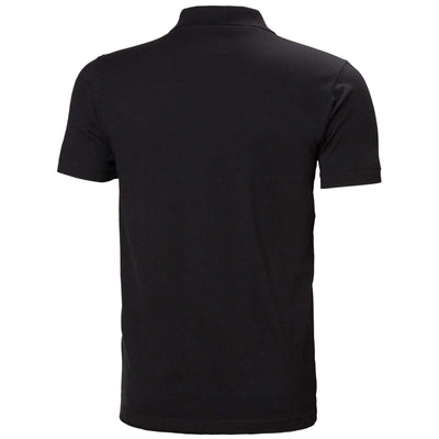 Helly Hansen Manchester Polo Shirt Black 2 Rear #colour_black