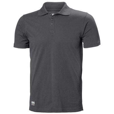 Helly Hansen Manchester Polo Shirt Dark Grey 1 Front #colour_dark-grey