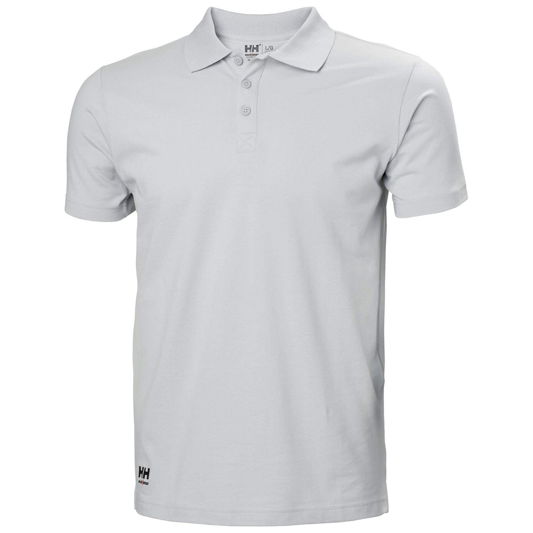 Helly Hansen Manchester Polo Shirt Grey Fog 1 Front #colour_grey-fog