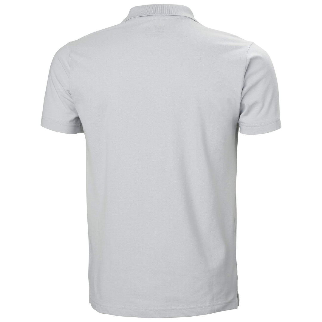 Helly Hansen Manchester Polo Shirt Grey Fog 2 Rear #colour_grey-fog