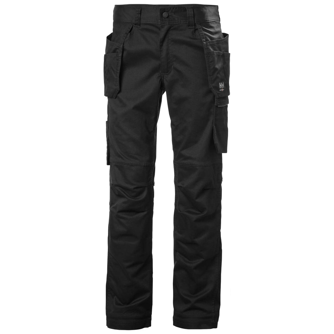 Helly Hansen Manchester Stretch Construction Trousers Black 1 Front #colour_black