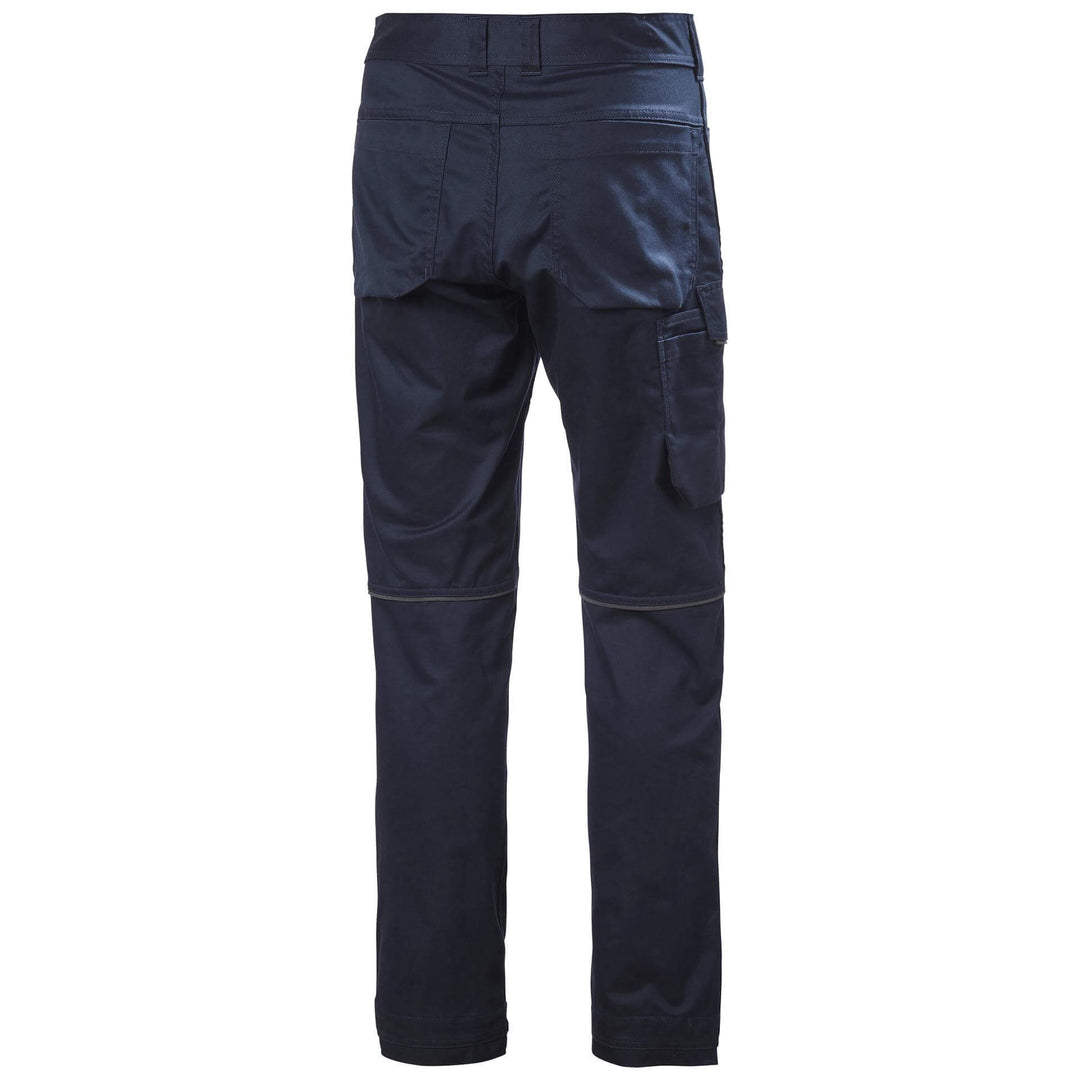 Helly Hansen Manchester Stretch Service Trousers Navy 2 Rear #colour_navy